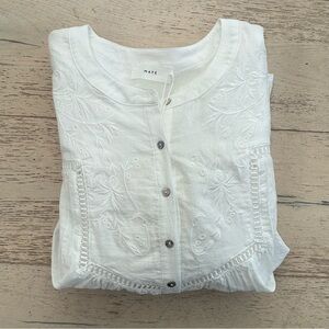 Maye Mariposa Embroidered Women's Top